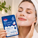 Máscara facial- ácido hialurônico.
