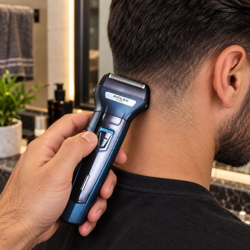 Kemei 3 em 1: Barba, Cabelo e Nariz