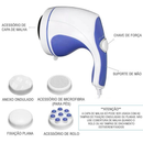 Massageador Corporal Orbital 360º Relax Tone Profissional Relaxamento Com 4 Acessórios