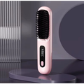 Escova Alisadora 2 em 1 Sem Fio Recarregável